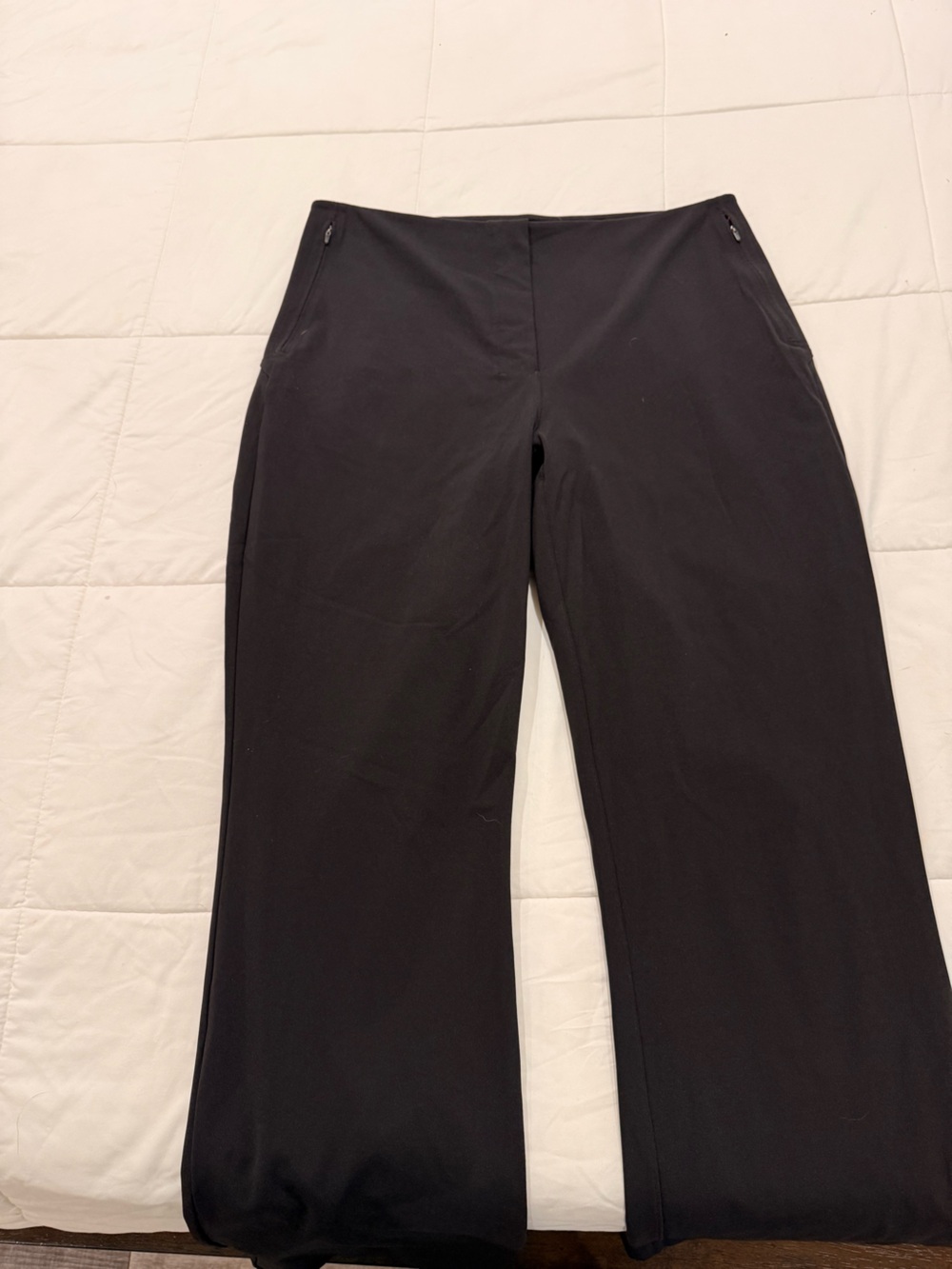 lululemon athletica Women's Black Wide-Leg Trousers